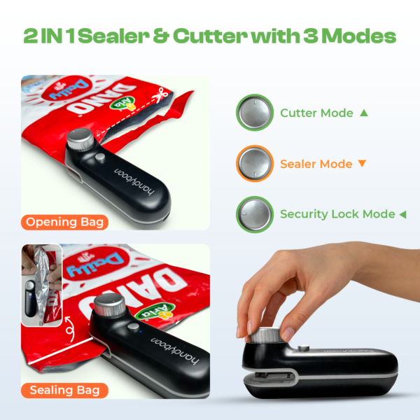 Mini Electric Sealer and Cutter – USB Rechargeable and Durable - Image 7