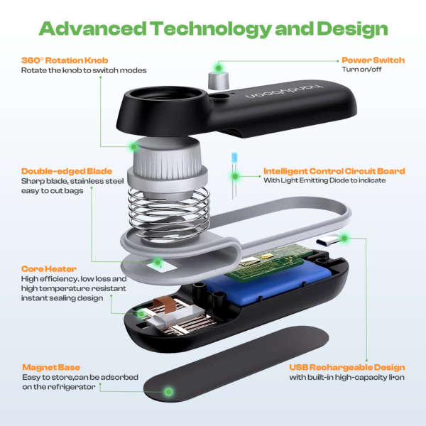 Mini Electric Sealer and Cutter – USB Rechargeable and Durable - Image 9